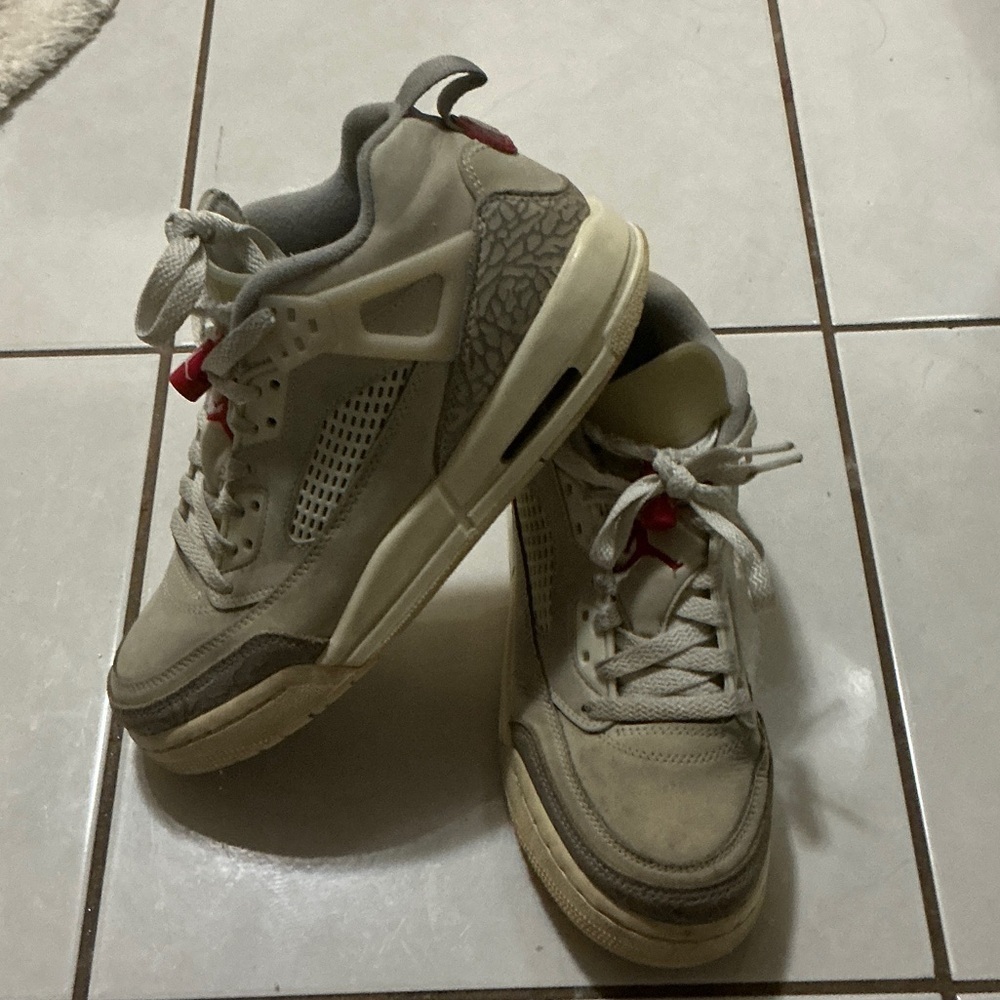 Spizike Jordan Sneaker Shoes Coconut Cream Color - Picture 7 of 9